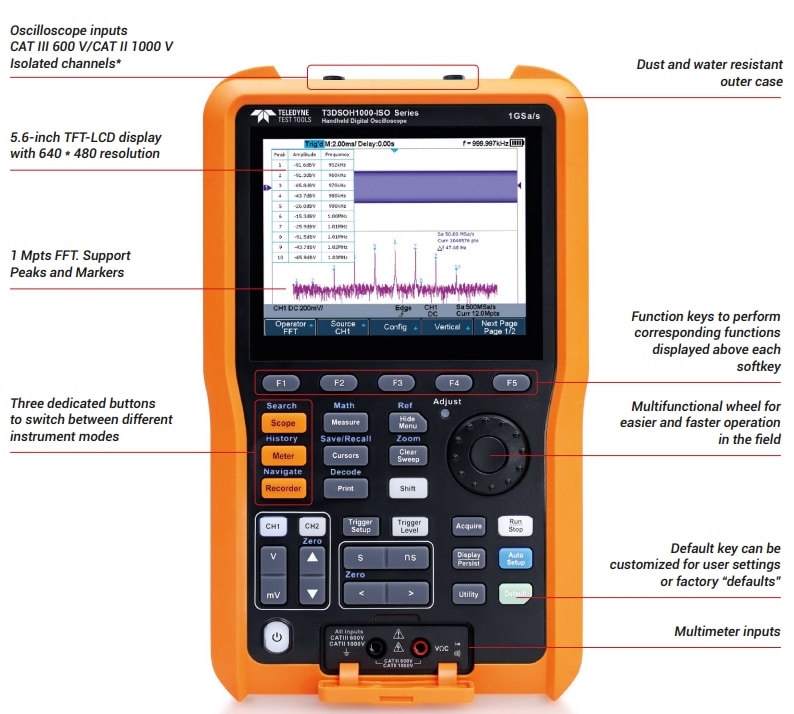 Teledyne LeCroy T3DSOH1x Handheld Oscilloscopes